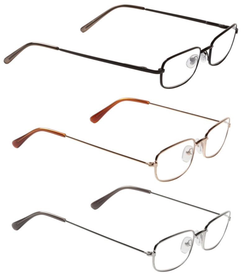 slide 2 of 2, Dr. Dean Edell Plastic Reading Glasses, +2.50, Pack Of 3, 3 ct