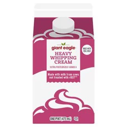 Giant Eagle Heavy Whipping Cream, Grade A, Ultra Pasteurized