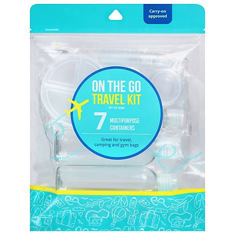 slide 1 of 1, Delish Travel Bottle Set, 4 ct