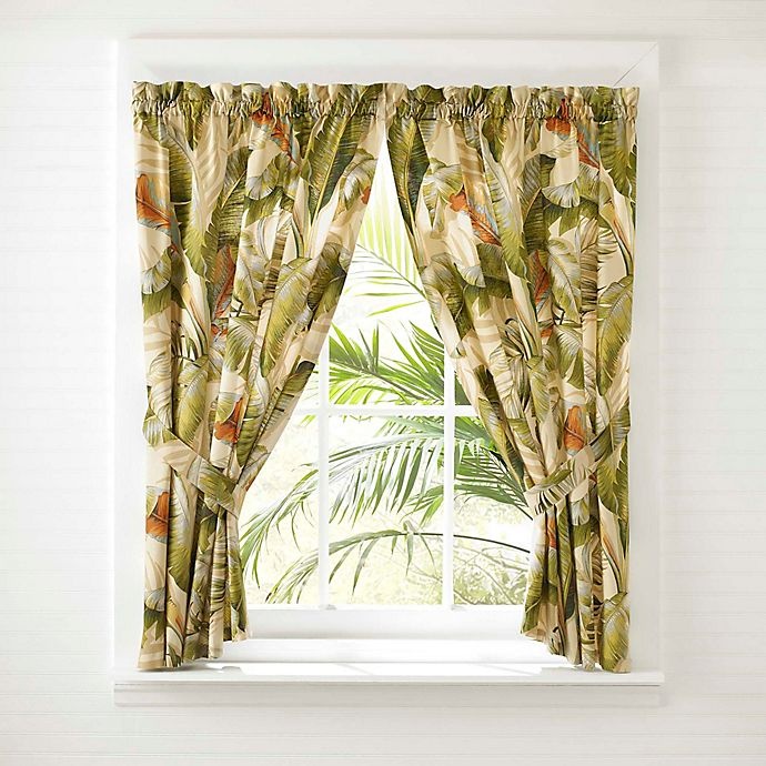 slide 1 of 2, Tommy Bahama Palmiers Window Curtain Panel Pair, 1 ct