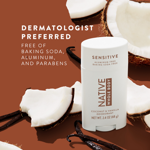 slide 15 of 29, Native Wb Deo Coconut & Vanilla 2.4Oz, 2.65 oz