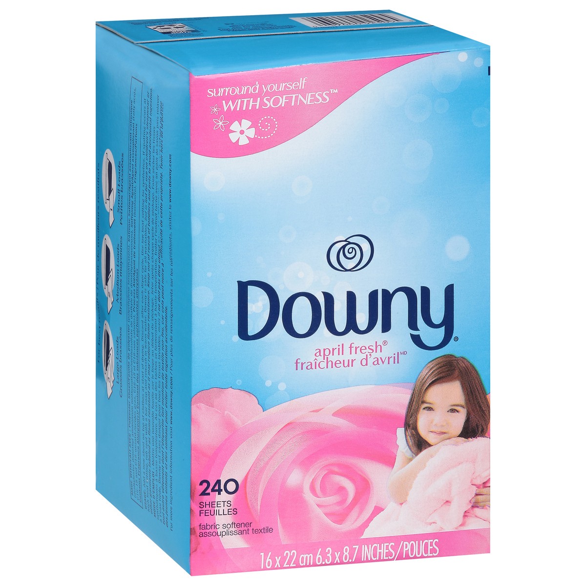 slide 2 of 9, Downy Fabric Softener Dryer Sheets, April Fresh , 240 Count, 240 ct