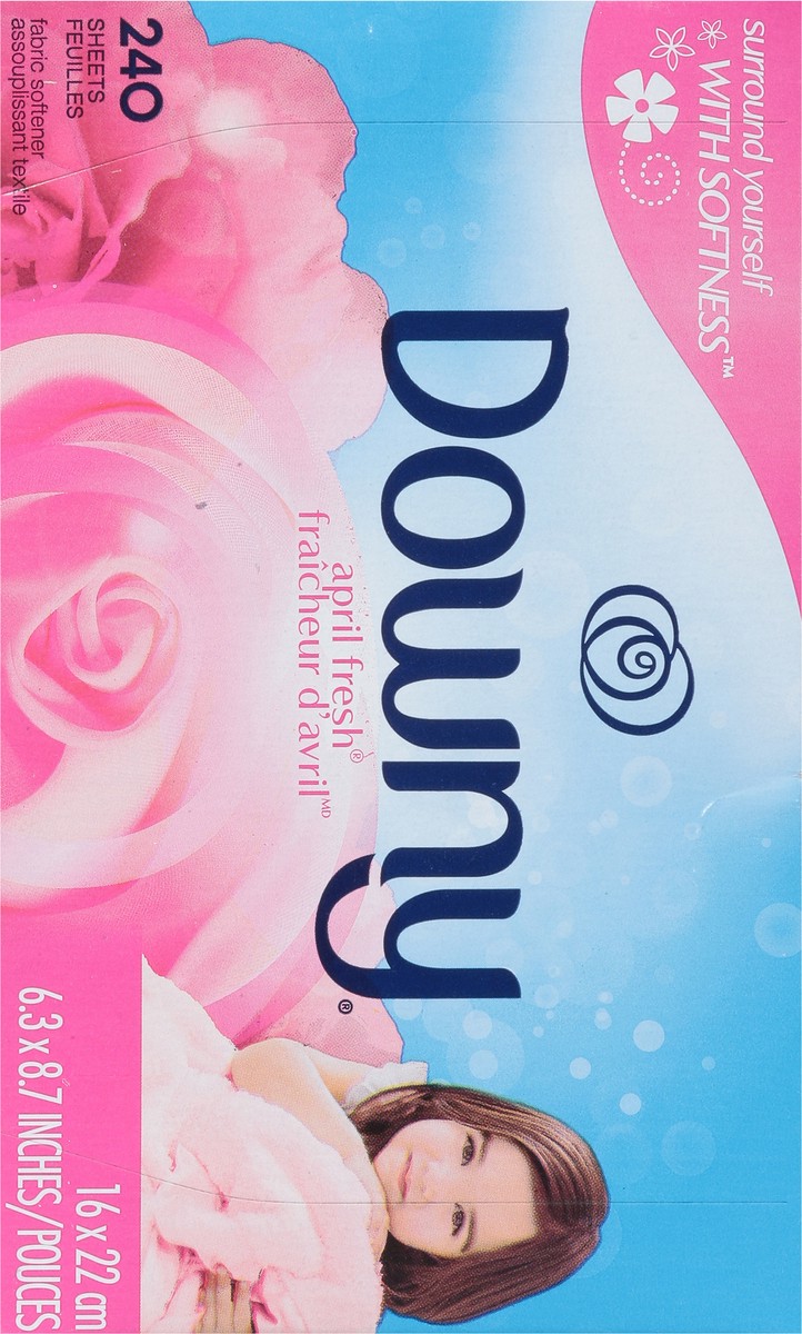 slide 7 of 9, Downy Fabric Softener Dryer Sheets, April Fresh , 240 Count, 240 ct