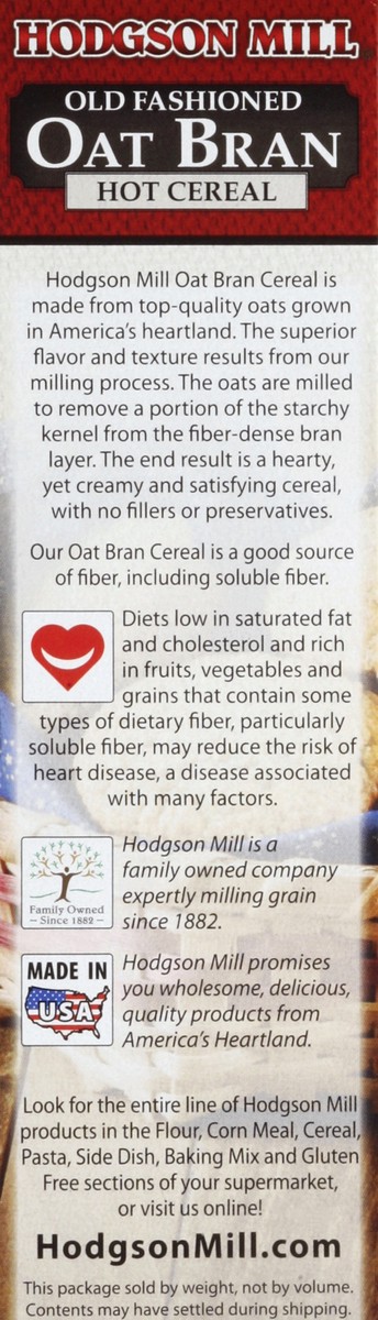 slide 3 of 4, Hodgson Mill Hodgson Oat Bran Cereal, 16 oz