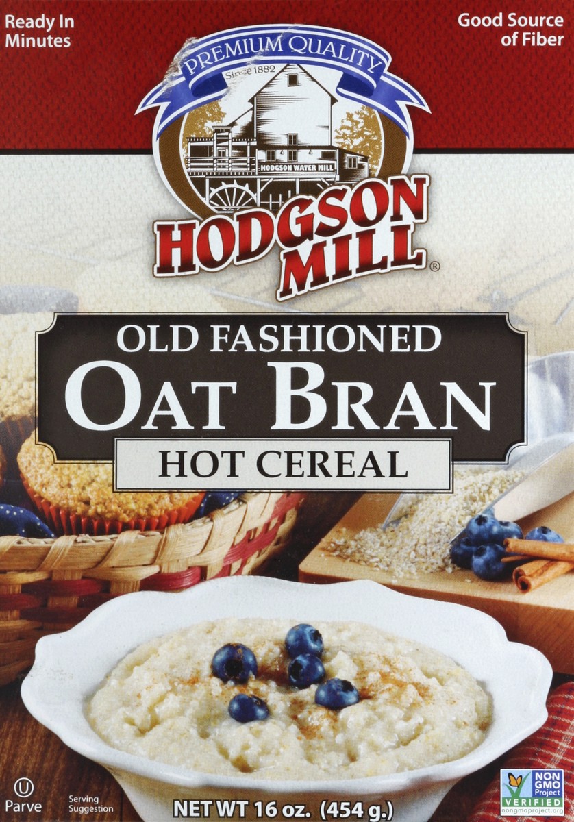 slide 4 of 4, Hodgson Mill Hodgson Oat Bran Cereal, 16 oz