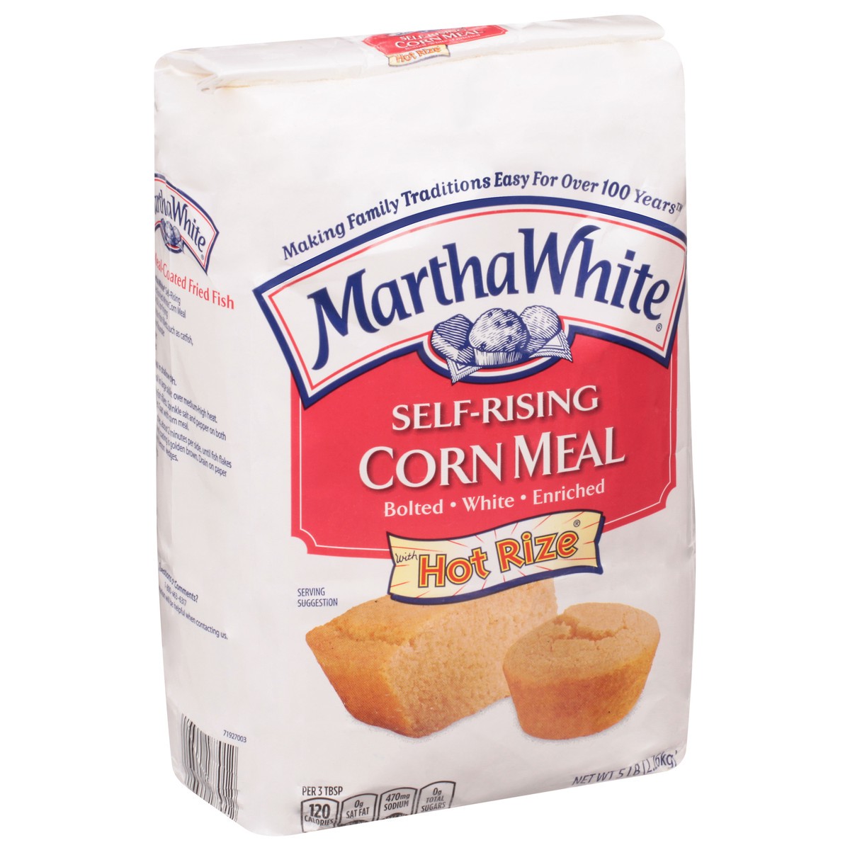 slide 6 of 9, Martha White Self-Rising Corn Meal with Hot Rize 5 lb, 5 lb