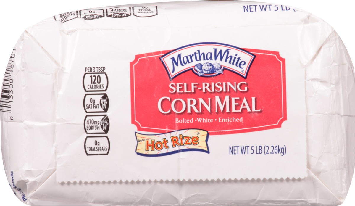 slide 4 of 9, Martha White Self-Rising Corn Meal with Hot Rize 5 lb, 5 lb