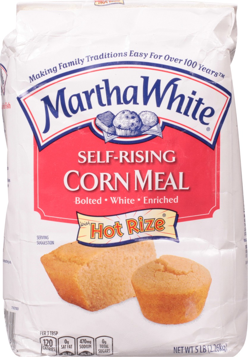 slide 7 of 9, Martha White Self-Rising Corn Meal with Hot Rize 5 lb, 5 lb