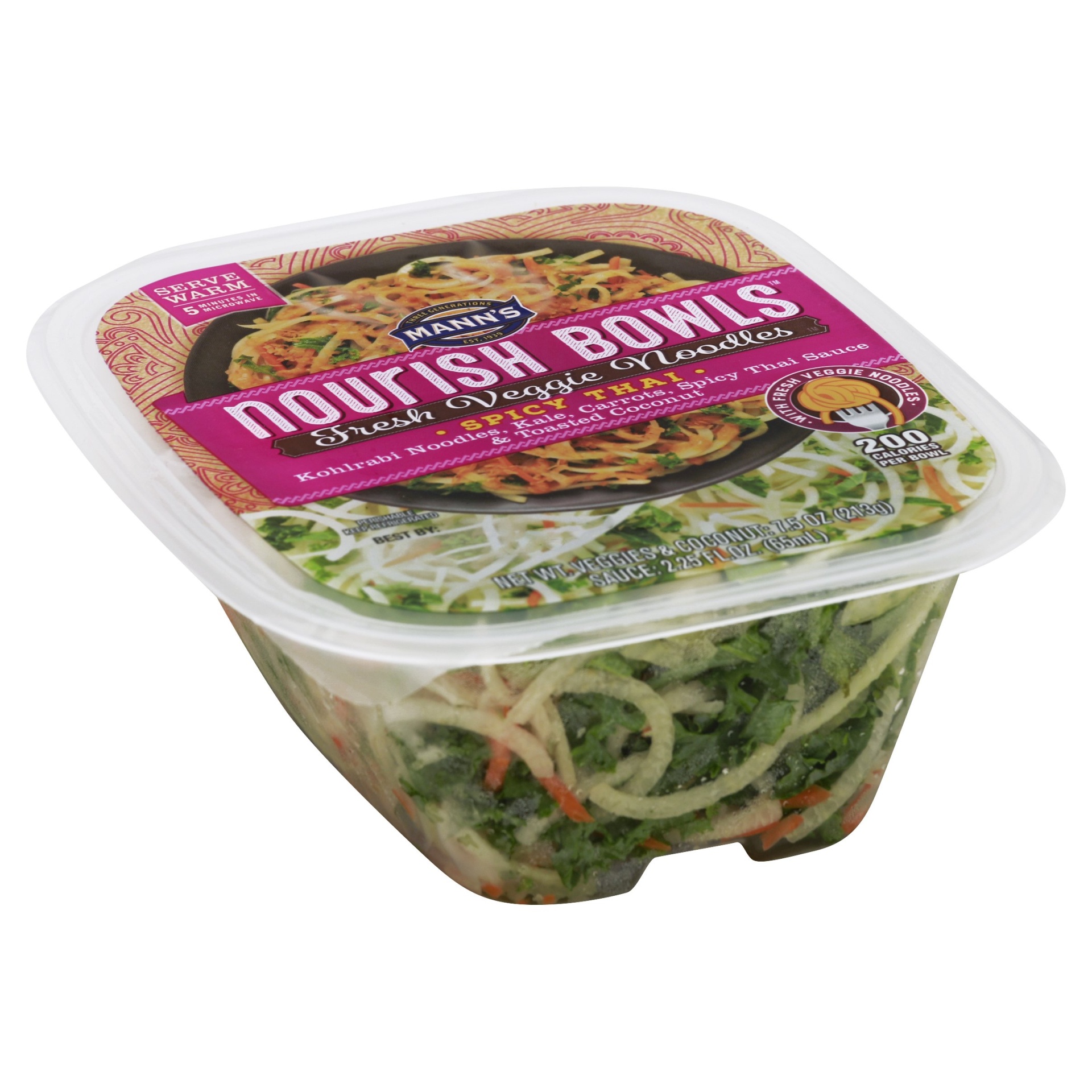 slide 1 of 4, Mann's Spicy Thai Nourish Bowl, 9.75 oz