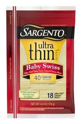 Sargento Ultra Thin Baby Swiss Cheese Slices