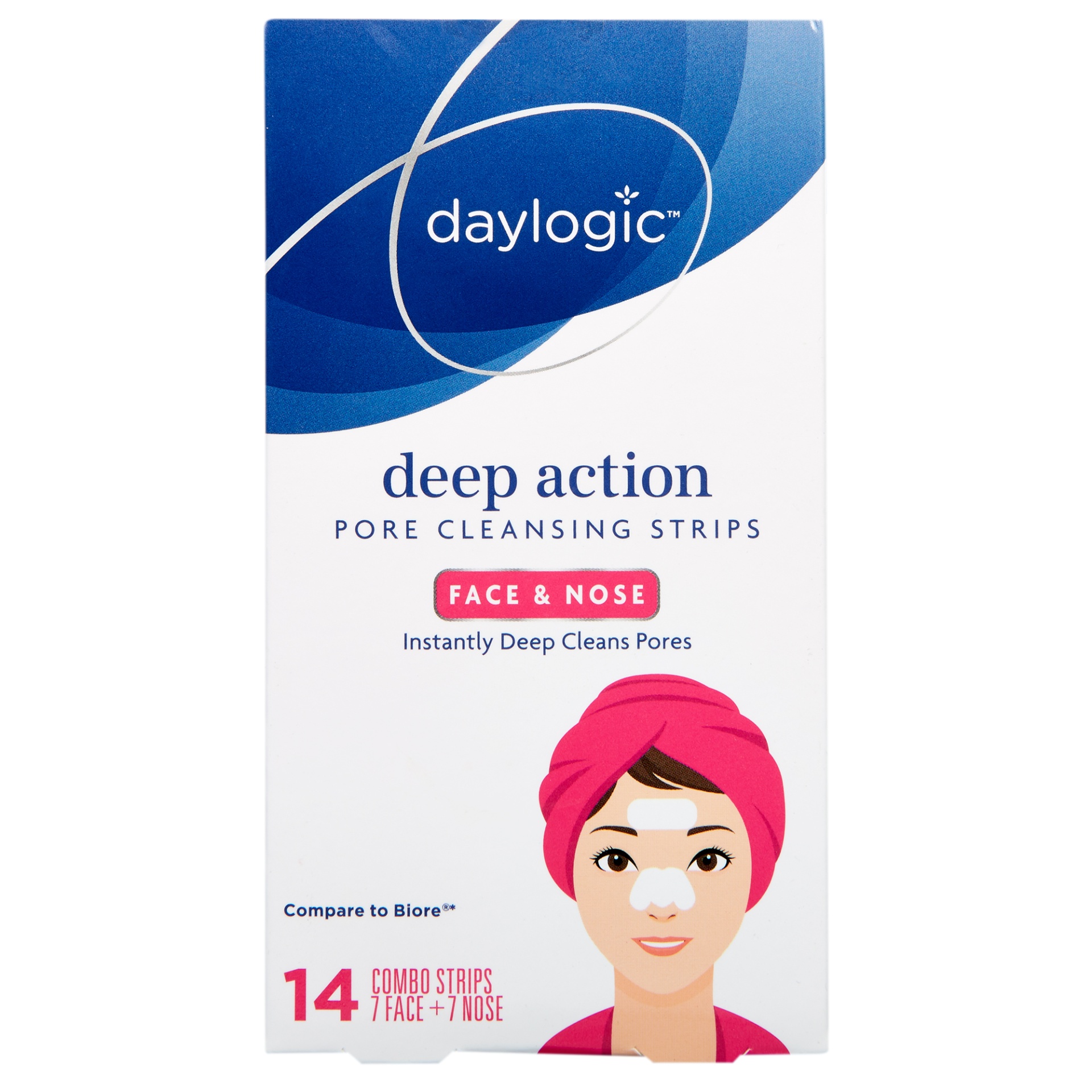 slide 1 of 1, Daylogic Pore Cleansing Strips for Nose & Face, 14 ct