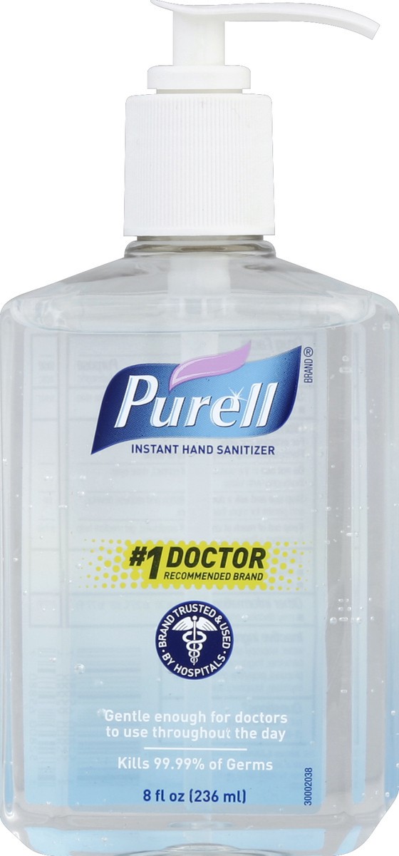 slide 2 of 3, PURELL Hand Sanitizer, Instant, 8 oz