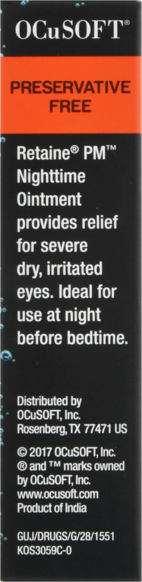 slide 11 of 12, OCuSOFT Retaine PM Economy Size Nighttime Eye Ointment 5 g, 5 gram