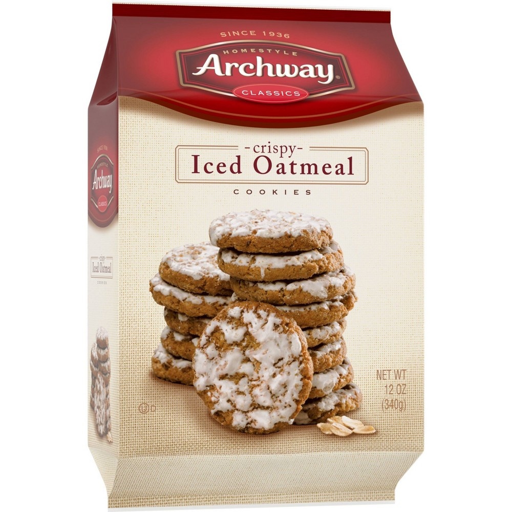 Archway Cookies Homestyle Cookies Crispy Bites Iced Oatmeal 12 Oz Shipt