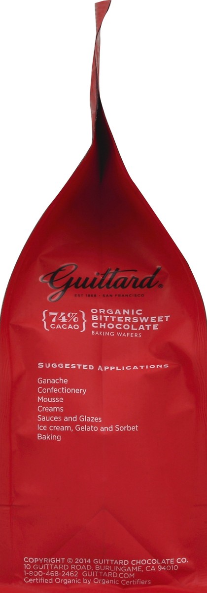 slide 3 of 4, Guittard Organic Bittersweet Chocolate Baking Wafers, 