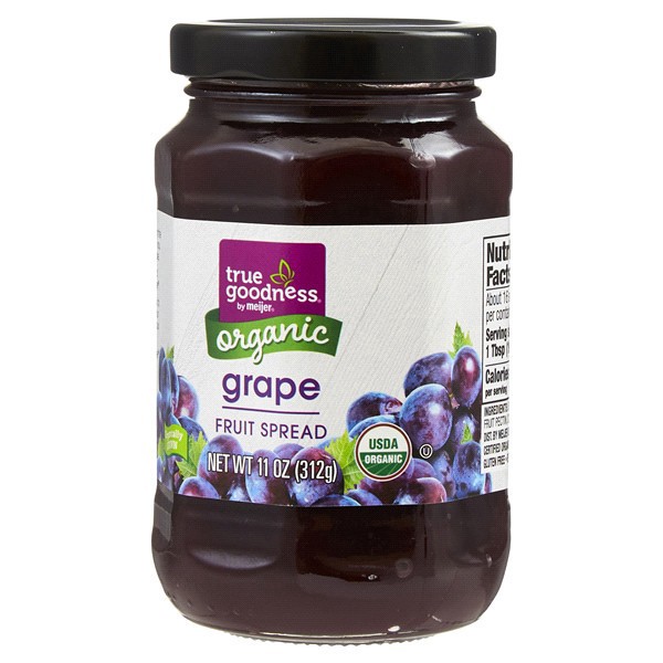 slide 25 of 29, True Goodness Organic Grape Fruit Spread, 11 oz