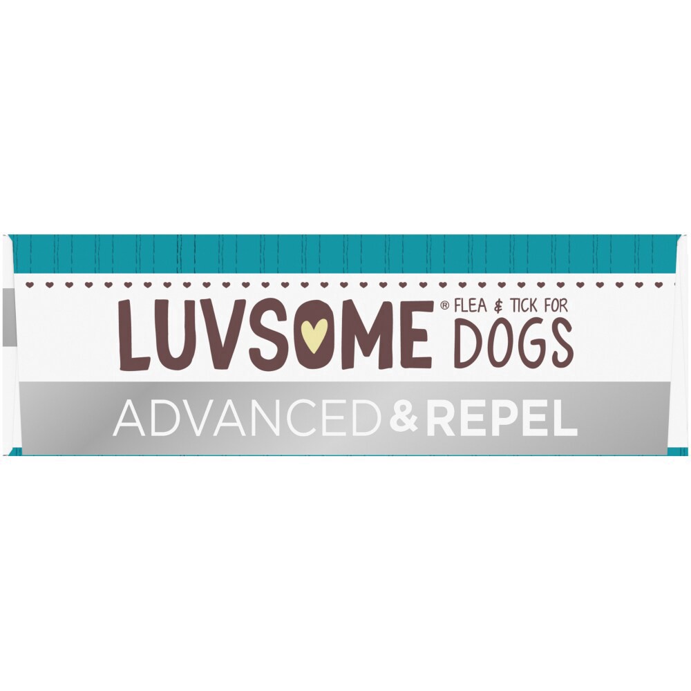 slide 4 of 5, Luvsome Advanced + Repel Flea & Tick Drops For Dogs, 4 ct