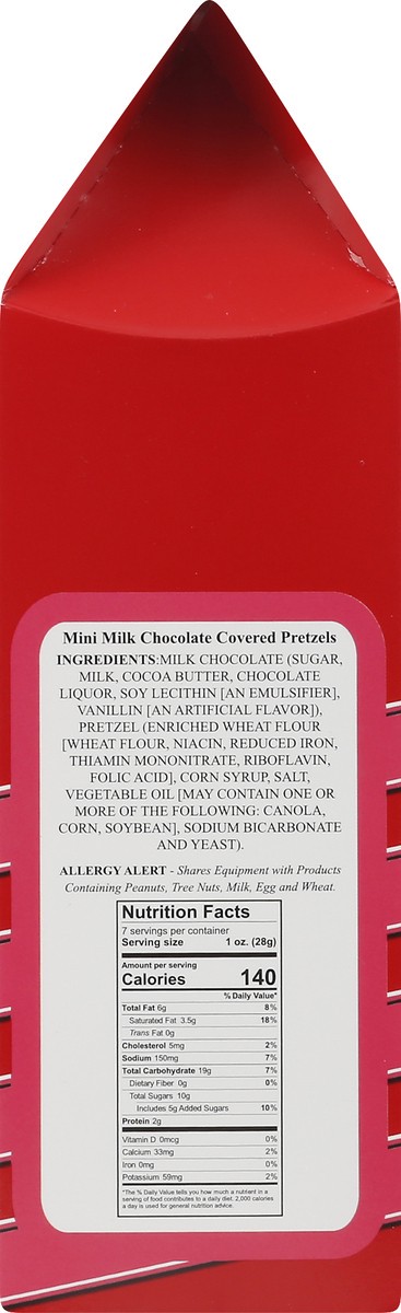 slide 5 of 13, Sarris Candies Milk Chocolate Mini Pretzels, 1 ct