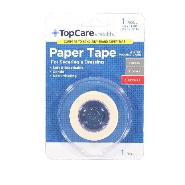 slide 1 of 9, TopCare Paper Tape 1 ea, 1 ct