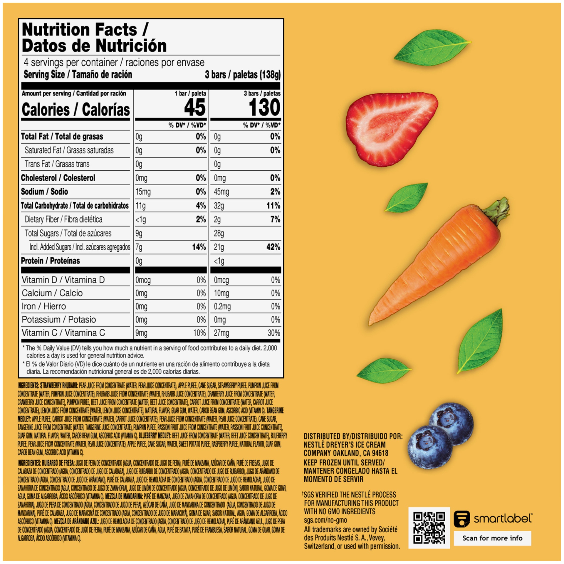 slide 4 of 6, Outshine Veggie Bar Mixed, 12 ct
