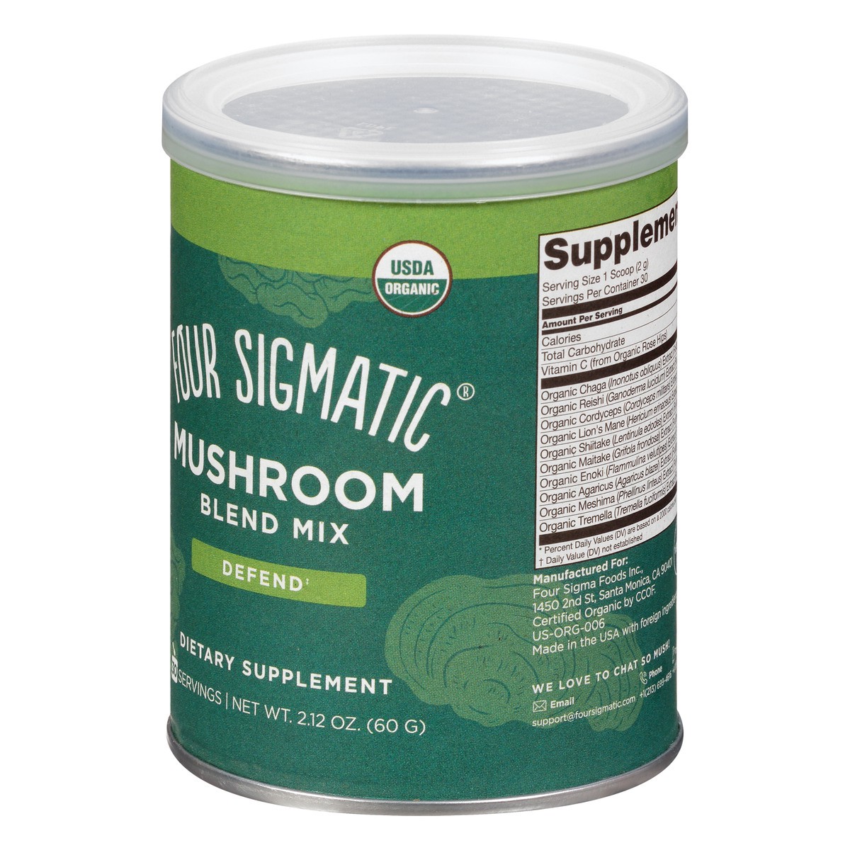 slide 9 of 9, Four Sigmatic PROTECT Organic Mushroom Blend Mix with 10 Genius Adaptogens, 1 ct