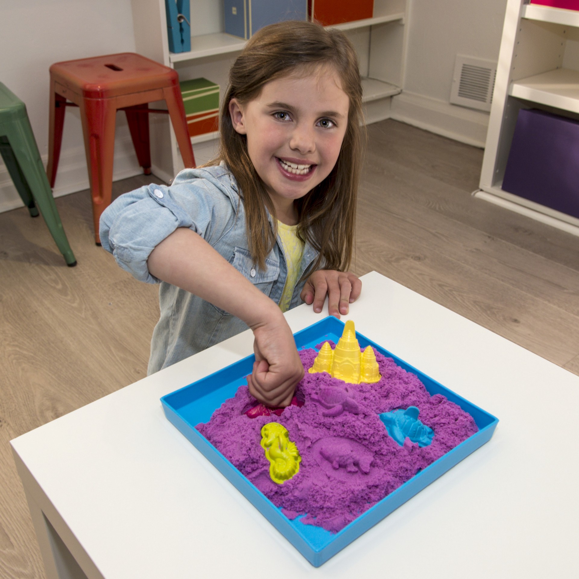 slide 4 of 5, Kinetic Sand KineticSand Box Set - Purple, 1 cnt