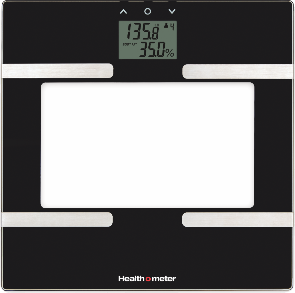 slide 1 of 1, Health o meter Body Fat Analysis Glass Scale - Black, 1 ct