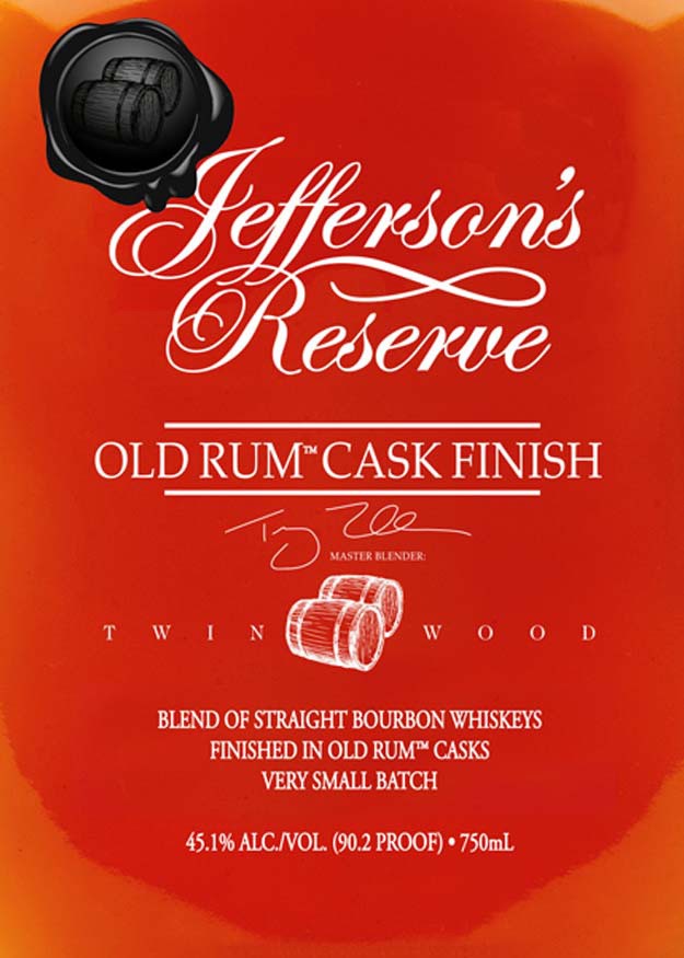 slide 5 of 5, Jeffersons Special Jeffersons Old Rum Cask Bourbon Whiskey 750mL Bottle, 750 ml