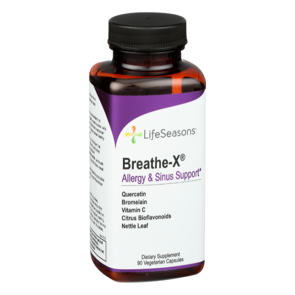 slide 1 of 1, LifeSeasons Breath X Sinus Support Vegicaps, 90 ct