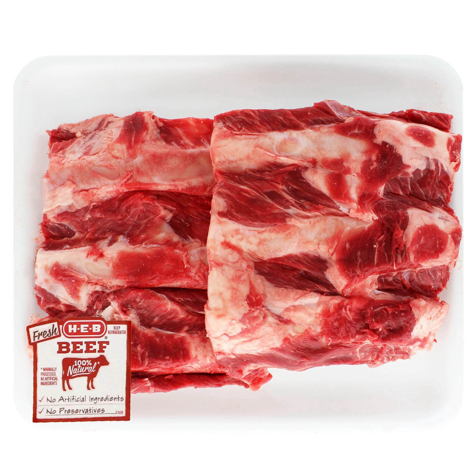 slide 1 of 1, Fresh Center Cut Beef Finger Ribs, Value Pack, per lb