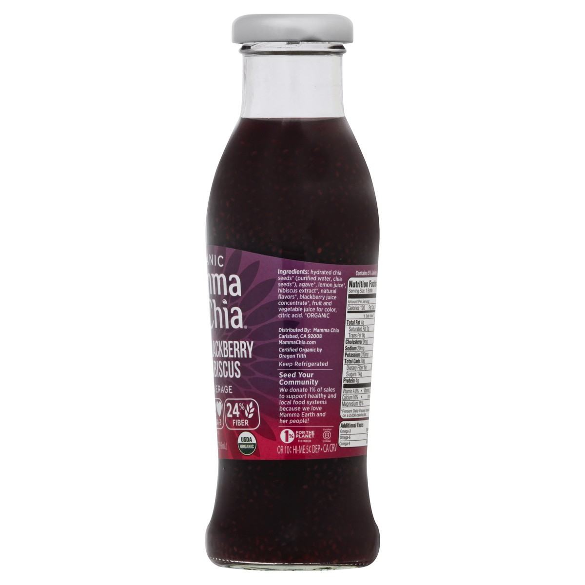 slide 5 of 13, Mamma Chia Organic Blackberry Hibiscus Chia Beverage 10 oz, 10 oz