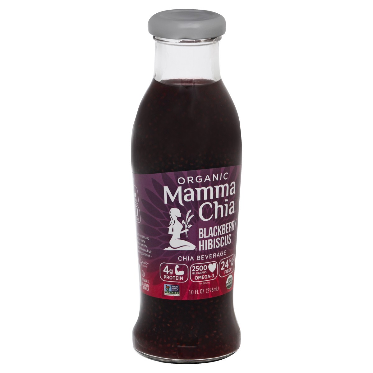 slide 11 of 13, Mamma Chia Organic Blackberry Hibiscus Chia Beverage 10 oz, 10 oz