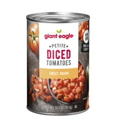 Giant Eagle Petite Diced Tomatoes, Sweet Onion