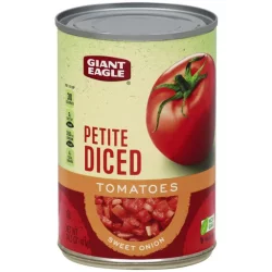 Giant Eagle Petite Diced Tomatoes, Sweet Onion
