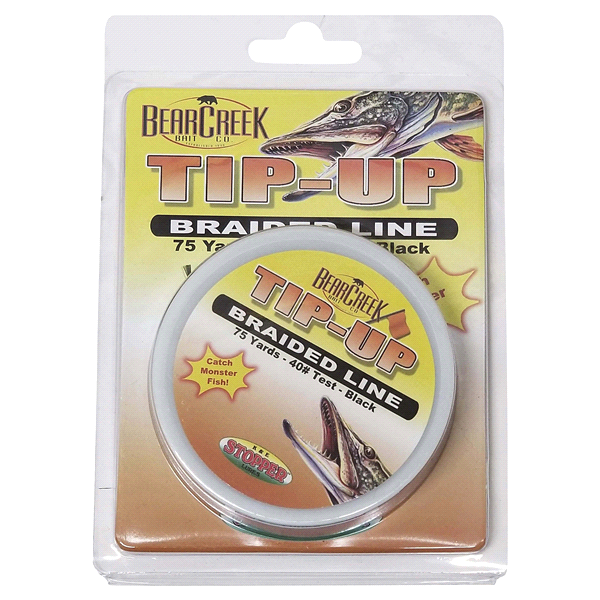 slide 1 of 1, Bear Creek Black Braided Tip Up Line, 1 ct