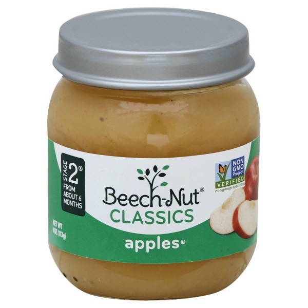 slide 1 of 7, Beech-Nut Bchnut Clsscs Stg2 Apples Jar, 4 oz