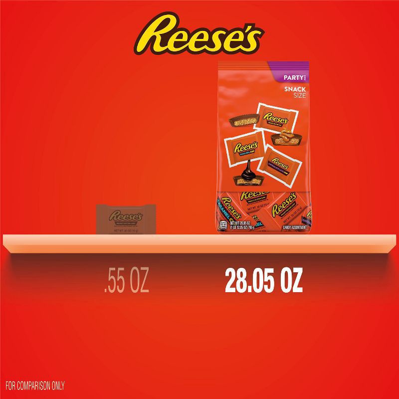 slide 5 of 7, Reese's Jolly Rancher, Kit Kat And Reese's Assorted Flavored Snack Size, Candy Party Pack, 34.19 Oz, 285 oz