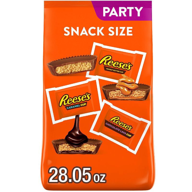 slide 1 of 7, Reese's Jolly Rancher, Kit Kat And Reese's Assorted Flavored Snack Size, Candy Party Pack, 34.19 Oz, 285 oz