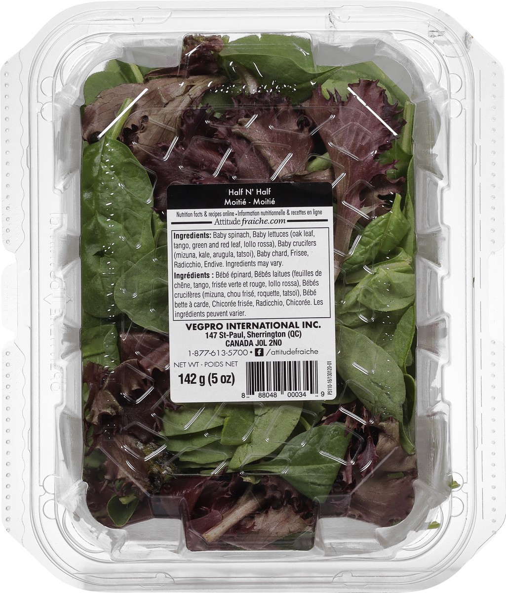 slide 2 of 9, Attitude Half N' Half Baby Spinach - Spring Mix 5 oz, 5 oz