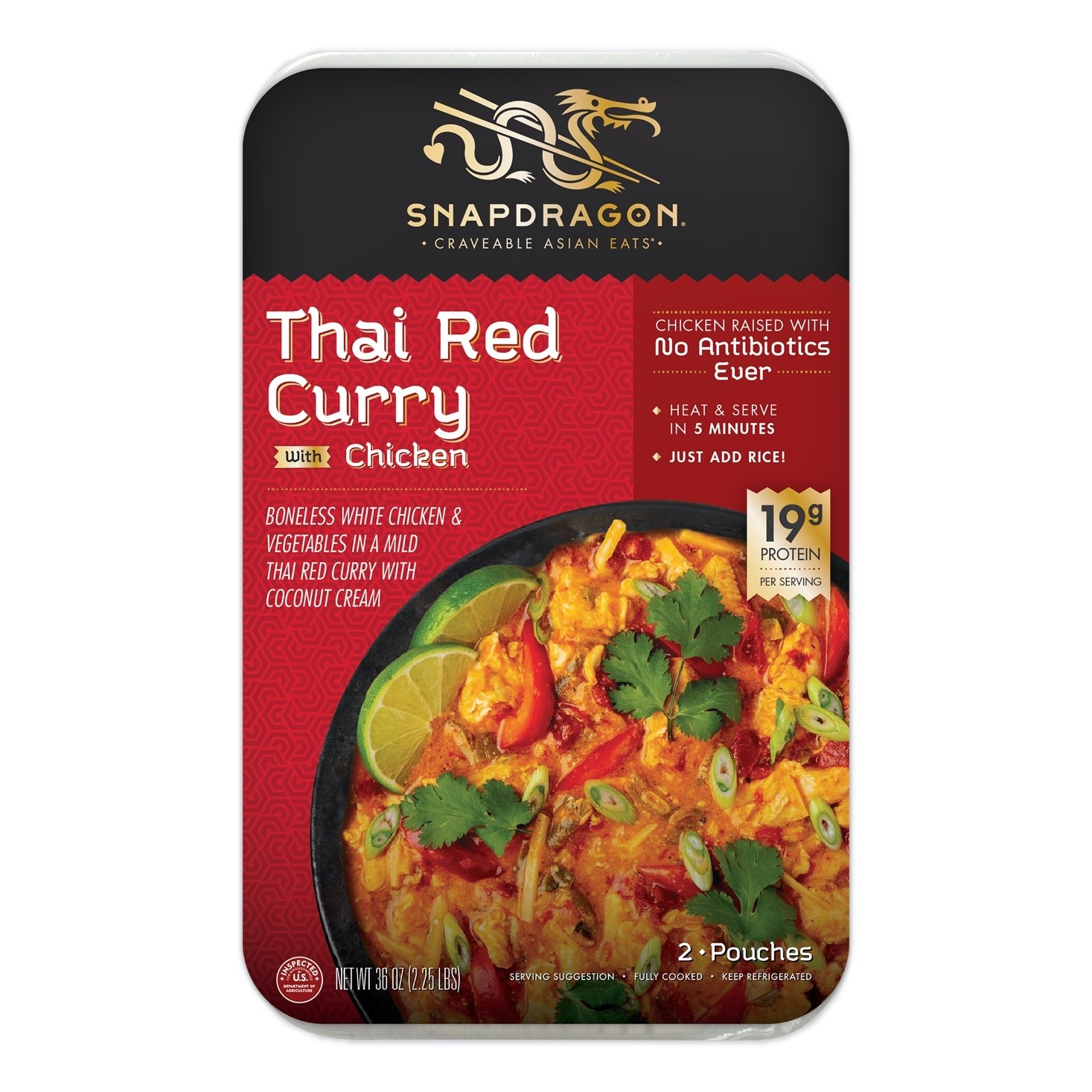 slide 1 of 3, Snapdragon Thai Red Curry, 