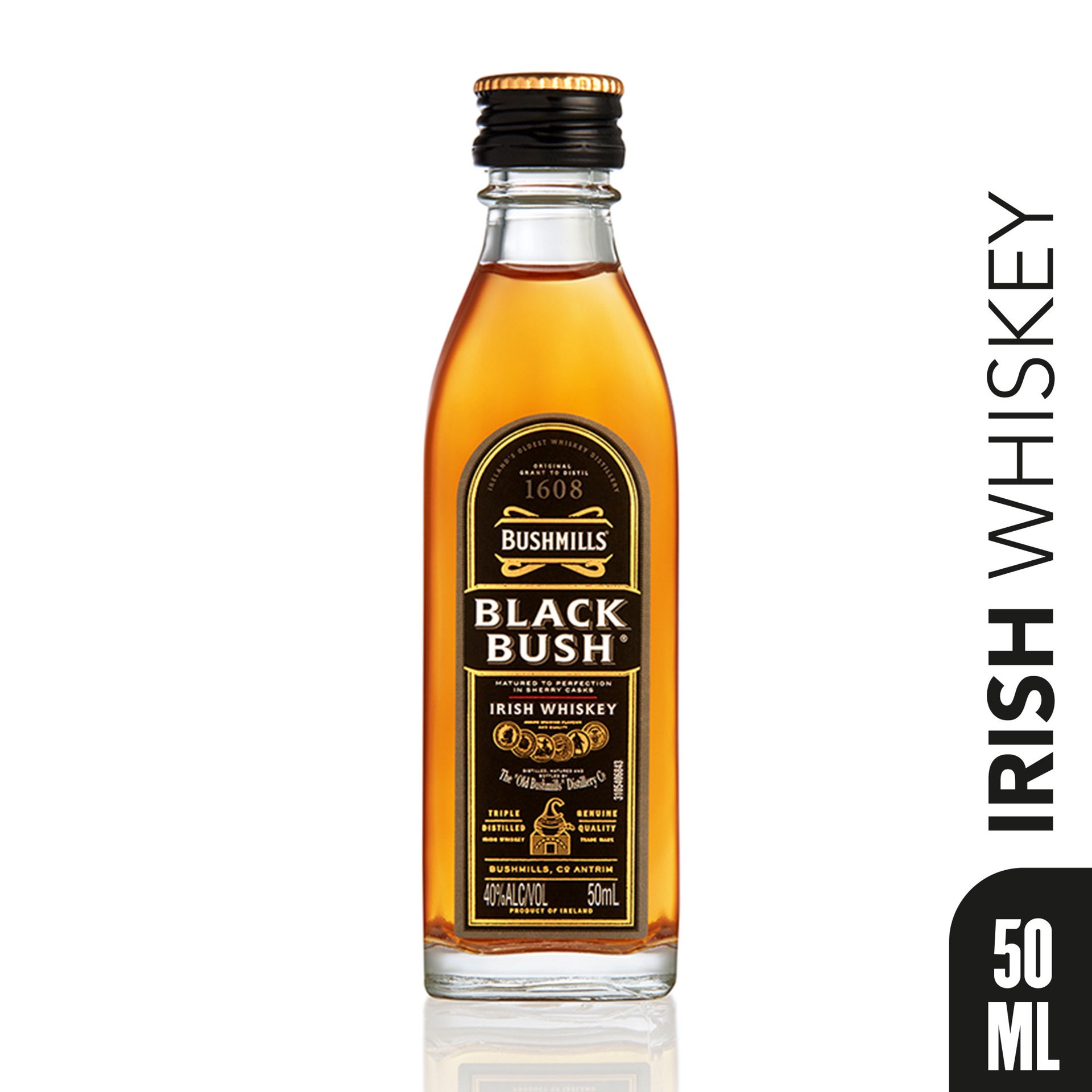 slide 4 of 6, Bushmills Black Bush Irish Whiskey 80 Proof - 50 ml, 50 ml