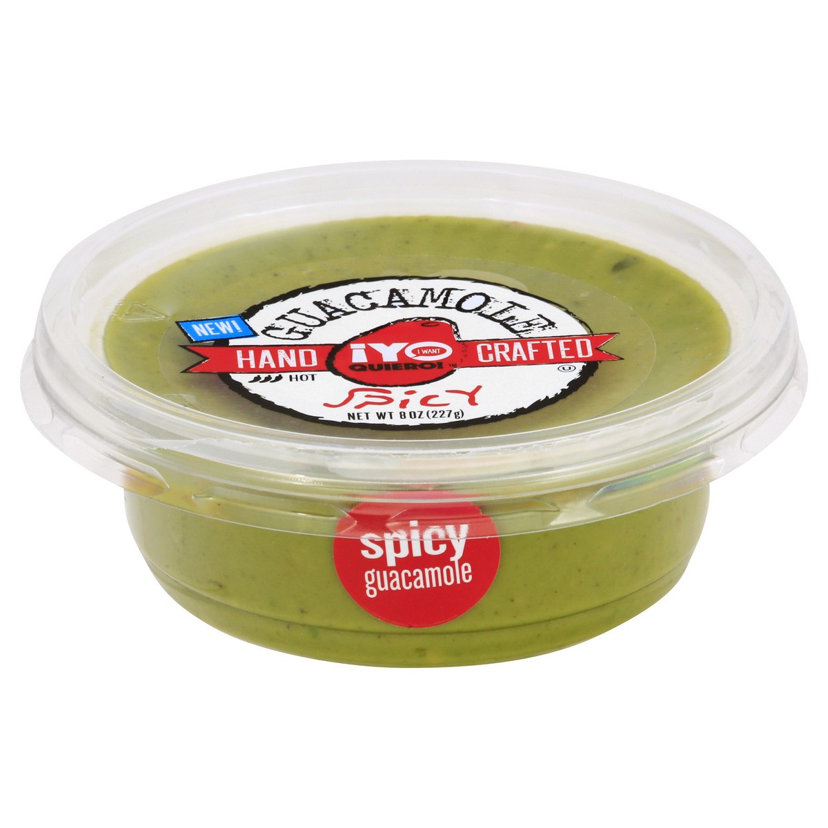 slide 1 of 1, ¡Yo Quiero! Hot Spicy Guacamole 8 oz, 