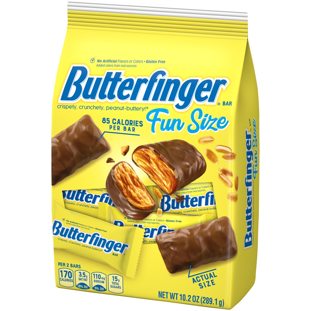 slide 3 of 8, Butterfinger Fun Size Bars, 10.2 oz