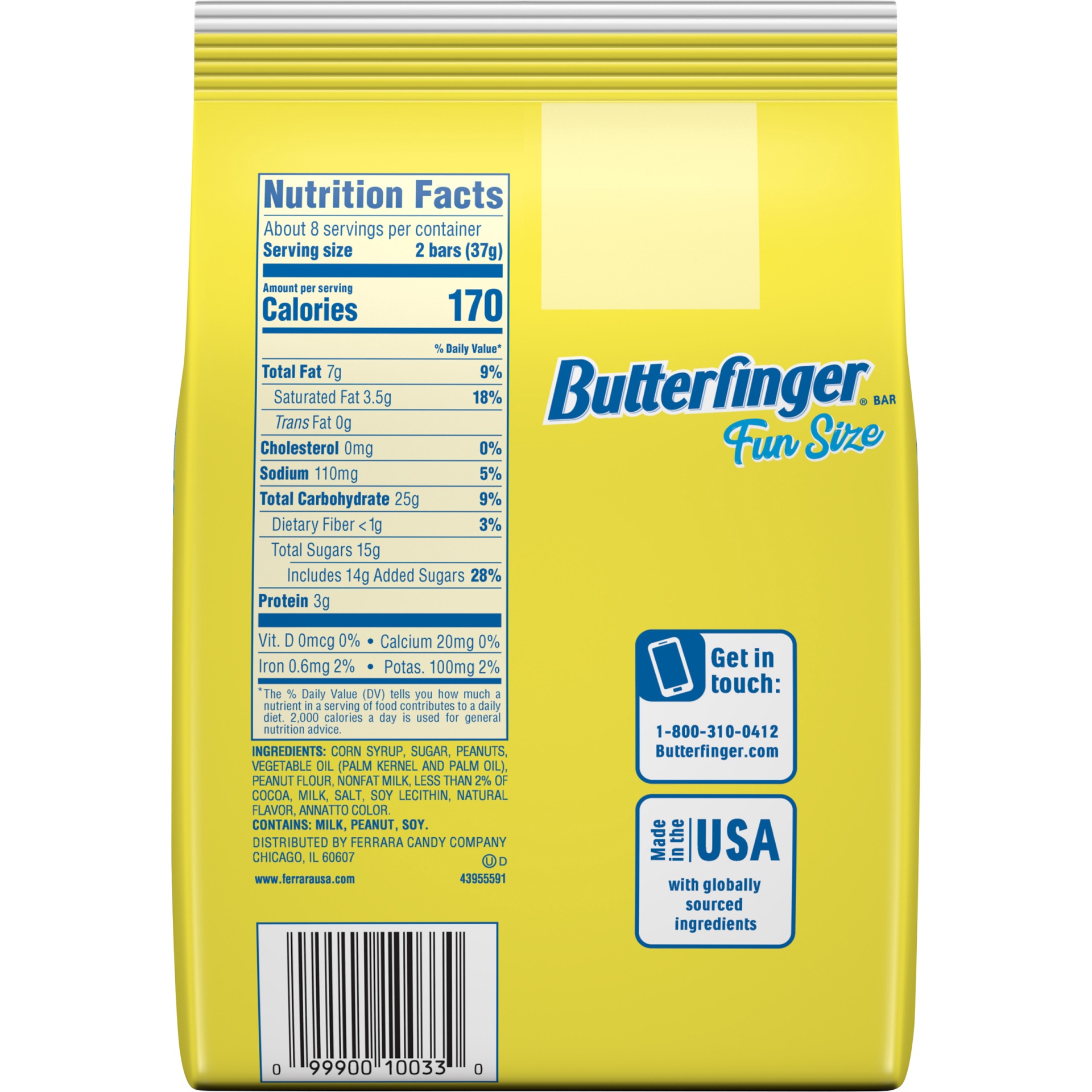 slide 6 of 8, Butterfinger Fun Size Bars, 10.2 oz