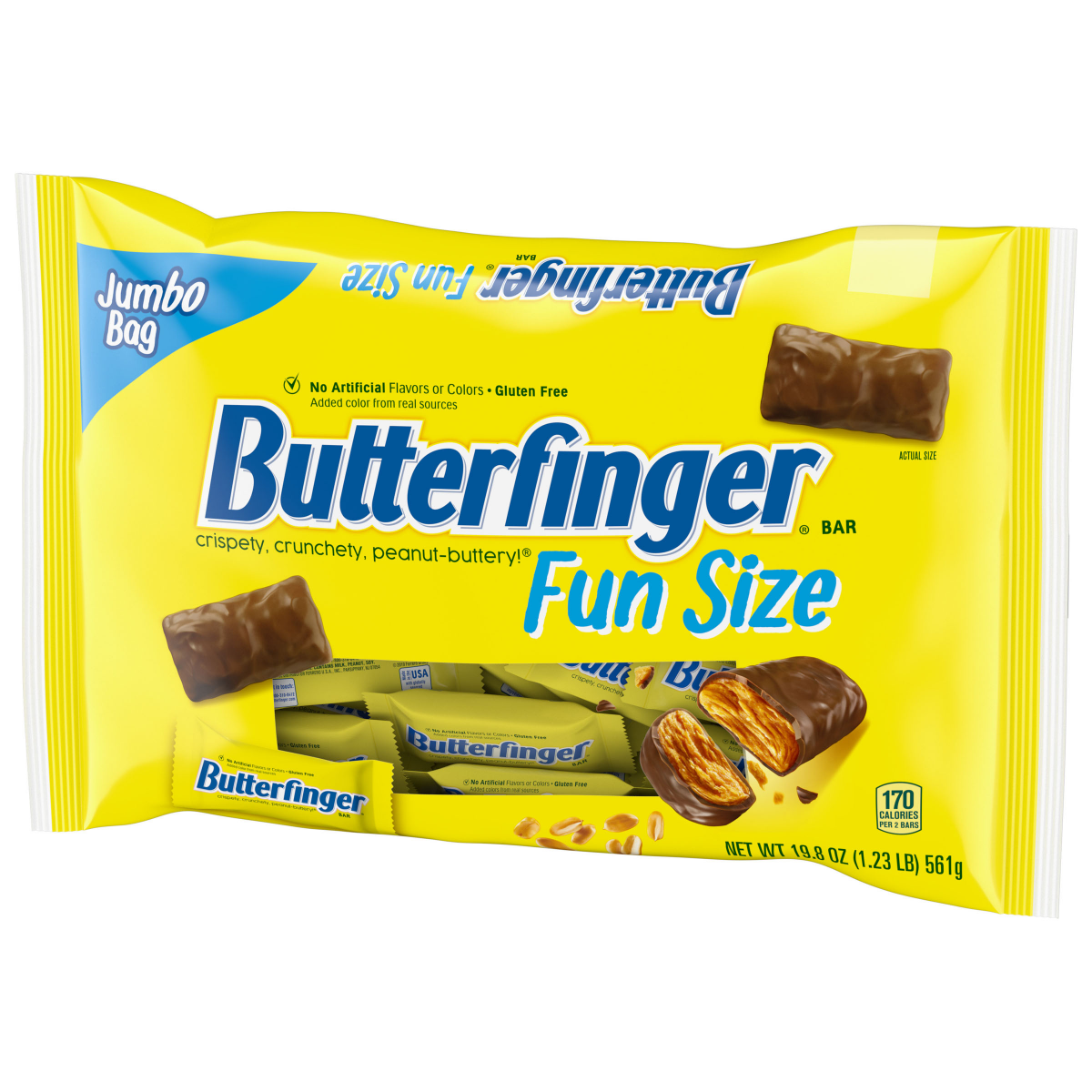 slide 6 of 8, Butterfinger Fun Size Candy Bars Jumbo Bag - 19.8 oz, 19.8 oz