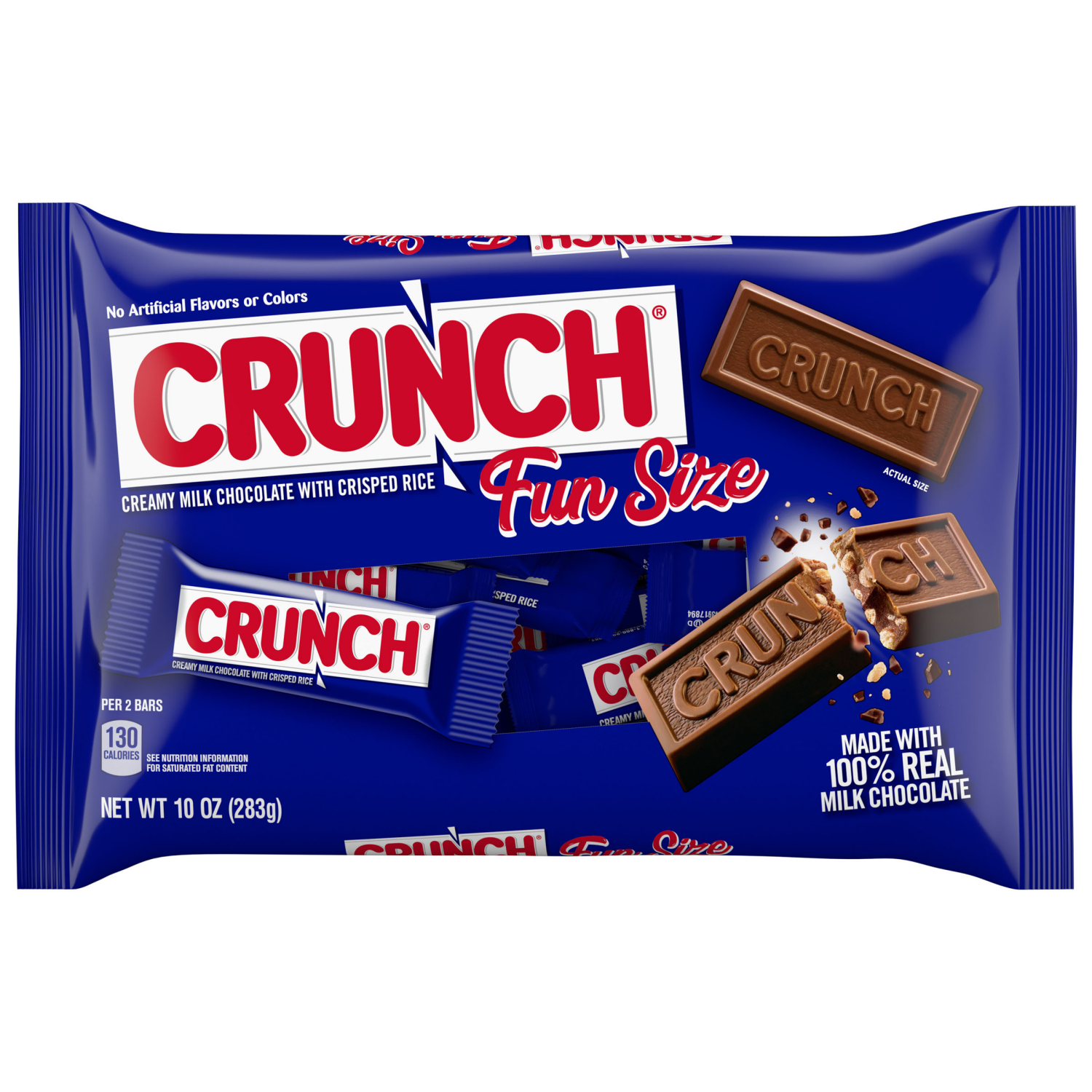 slide 1 of 8, Crunch Creamy Milk Chocolate with Crisped Rice Milk Chocolate Fun Size 10 oz, 10 oz