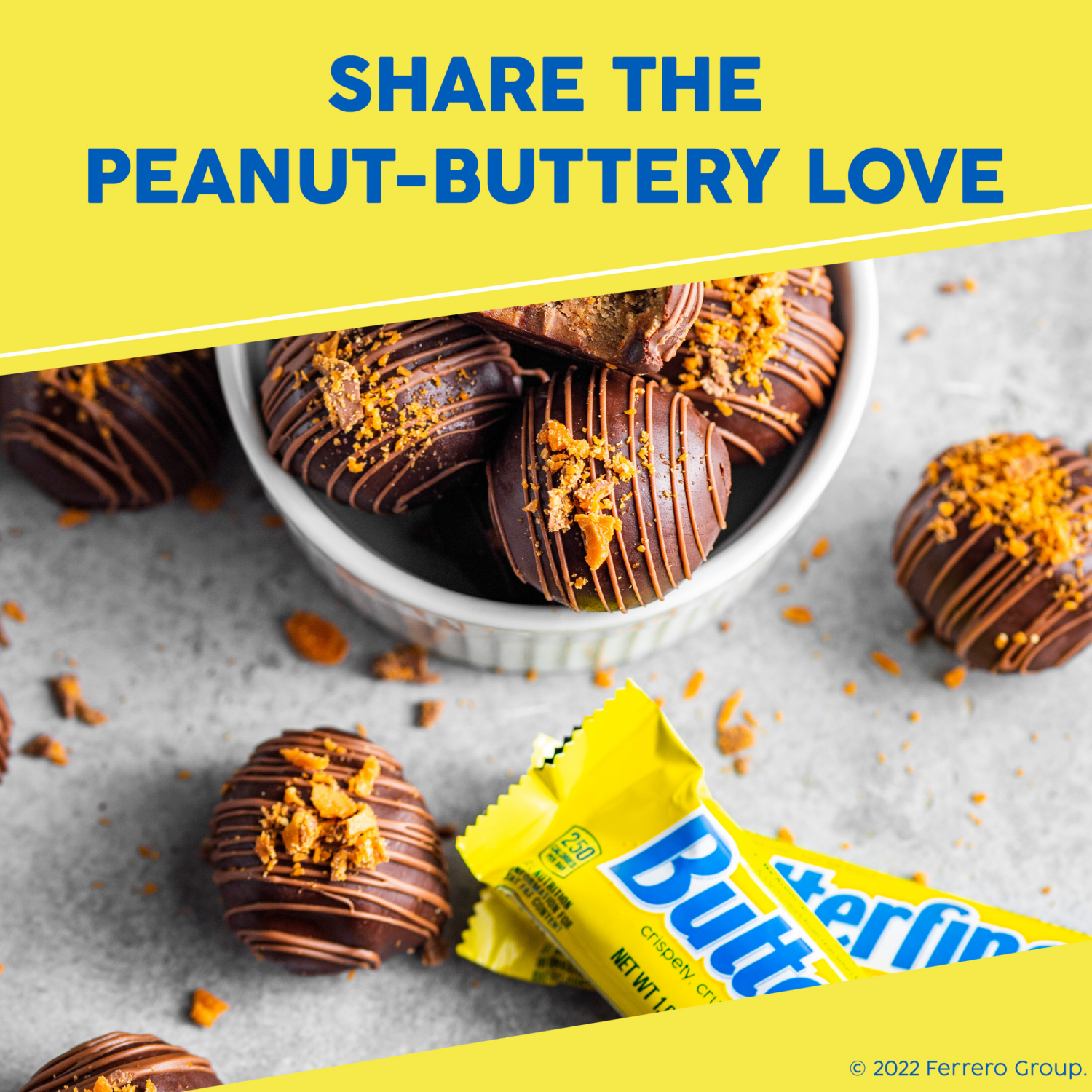 slide 5 of 6, Butterfinger, 6 Count, Chocolatey, Peanut-Buttery, Full Size Individually Wrapped Candy Bars, 1.9 oz Each, 11.4 oz