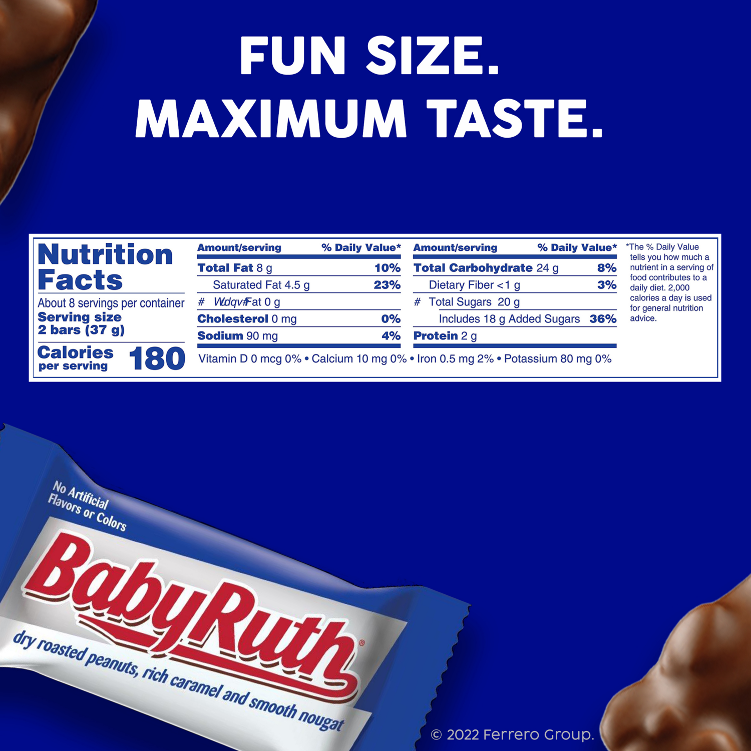 slide 7 of 8, Baby Ruth Candy Bar Fun Size 10.2 oz, 10.2 oz