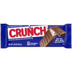 CRUNCH Milk Chocolate and Crisped Rice Full Size Candy Bar