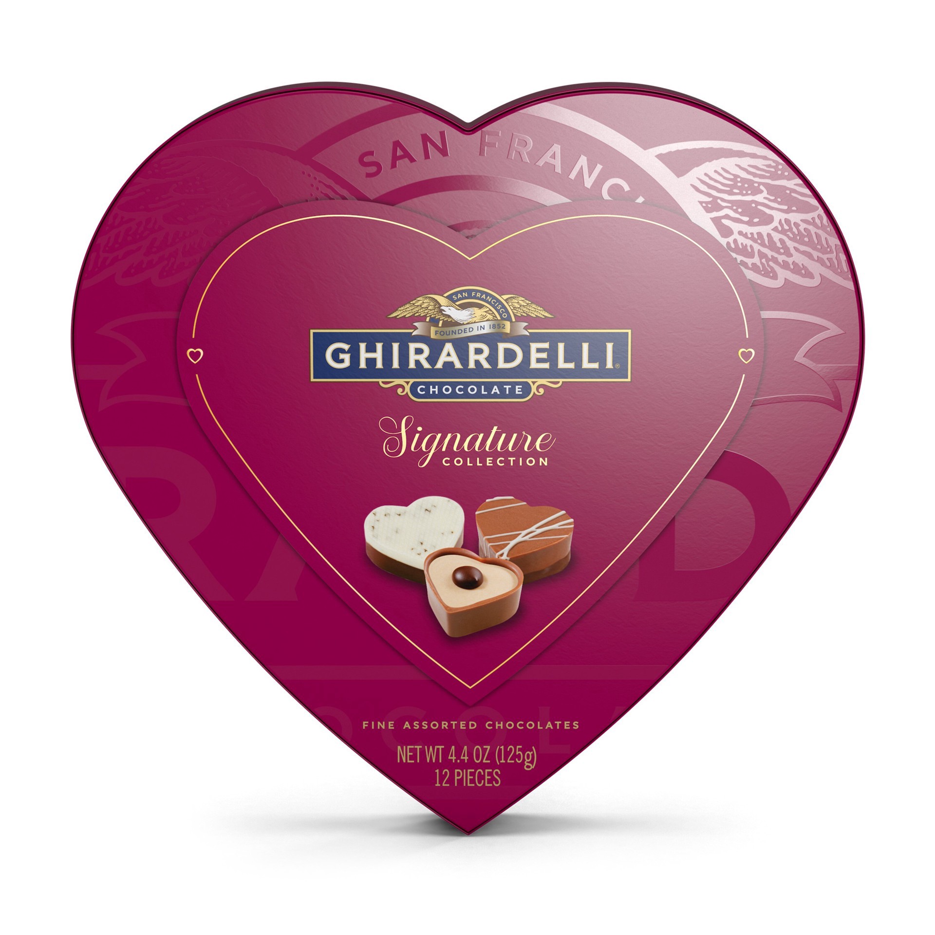 slide 1 of 1, Ghirardelli, Valentine's Sweetheart Praline Box, 4.4 Oz, 4.6 oz